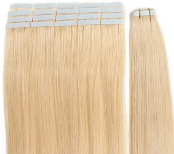 Bleach Blonde Straight Tape-Ins (100 grams)